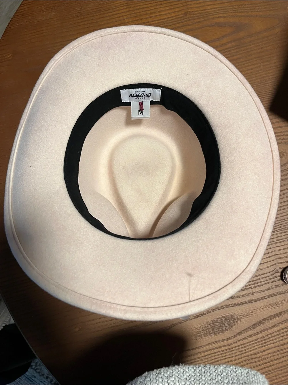 MOSSANT (NWOT) Paris Women's Light Pink Western Hat, Medium